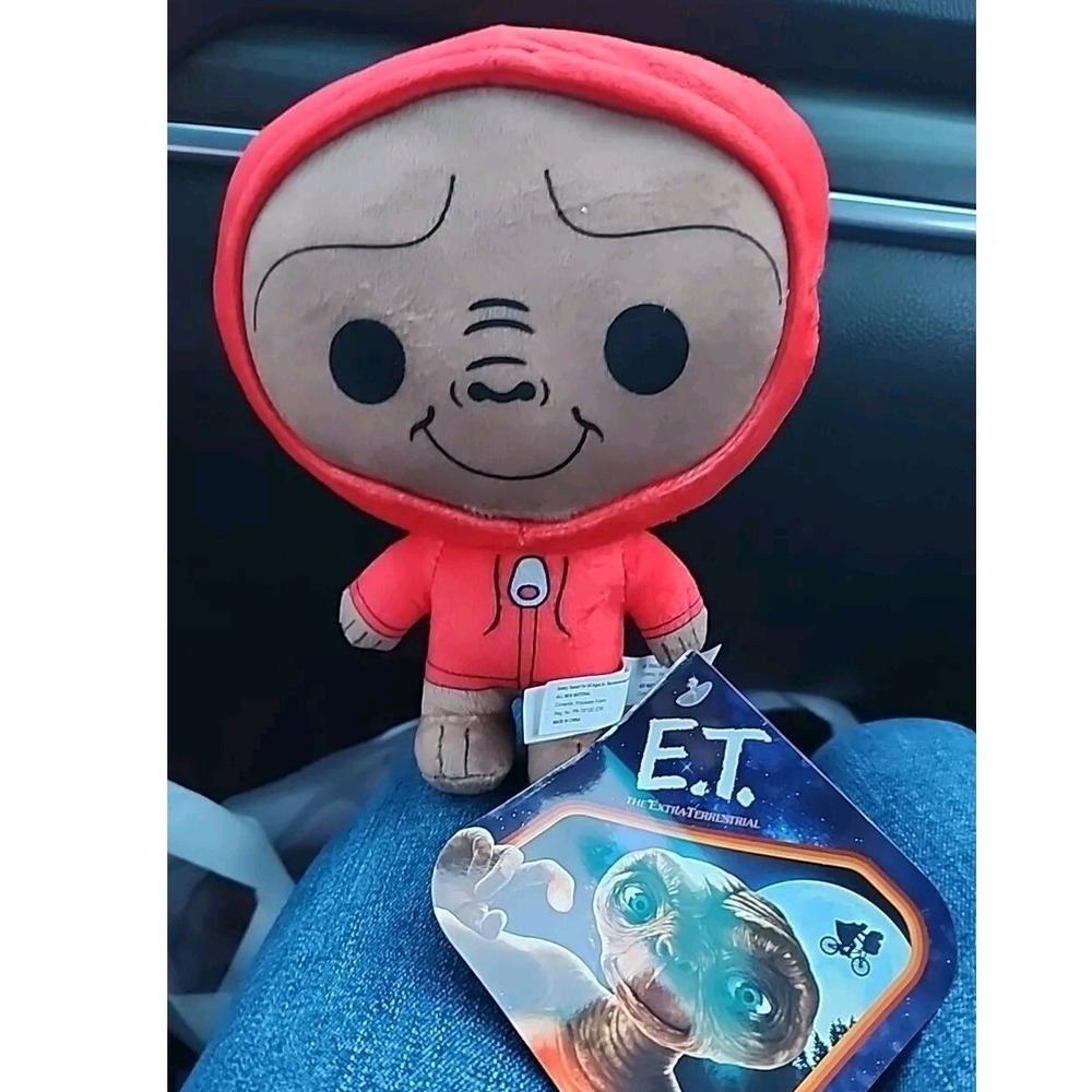 E.T. THE EXTRATERRESTRIAL 6" Plush Toy Stuffed Red Hood Toy Factory
